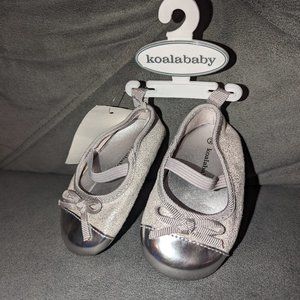 Brand New with Tag. Koala Kids Silver Crib Shoes  Size 2